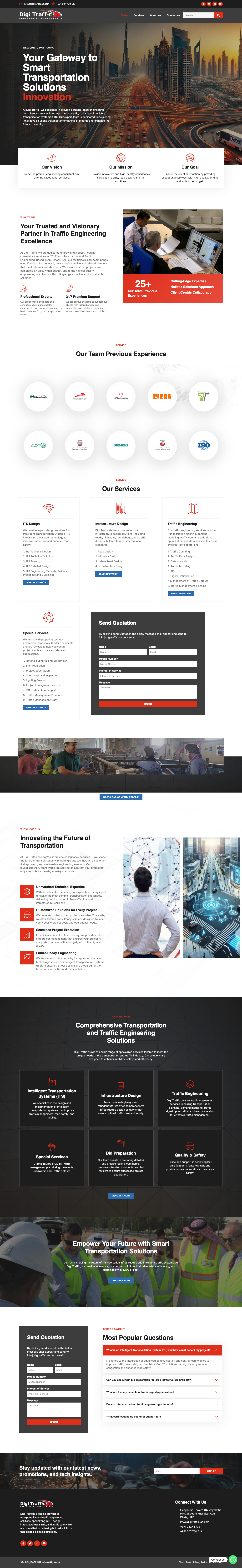 Digi Traffic UAE website